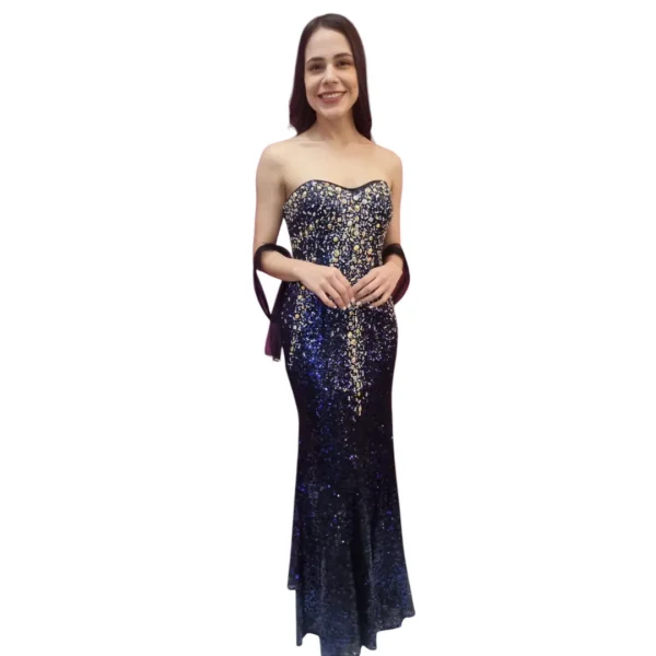 Vestido Pedrería ZV7105